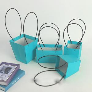 Сумка-трапеция с пластиковыми ручками 17х12х20см, цвет Тиффани