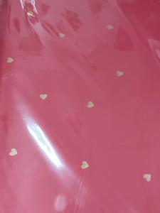 Пленка Воздушное сердце 58смх58см (20 листов), Ярко-красный