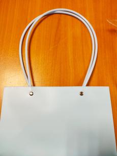 Сумка с пластиковыми ручками 22*10*13,5 см, цвет Синий